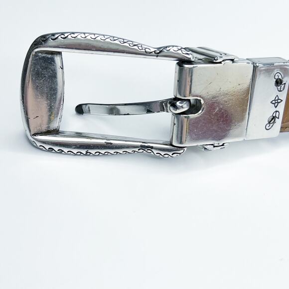 Brighton Reversible Red And Tan Belt Size Medium